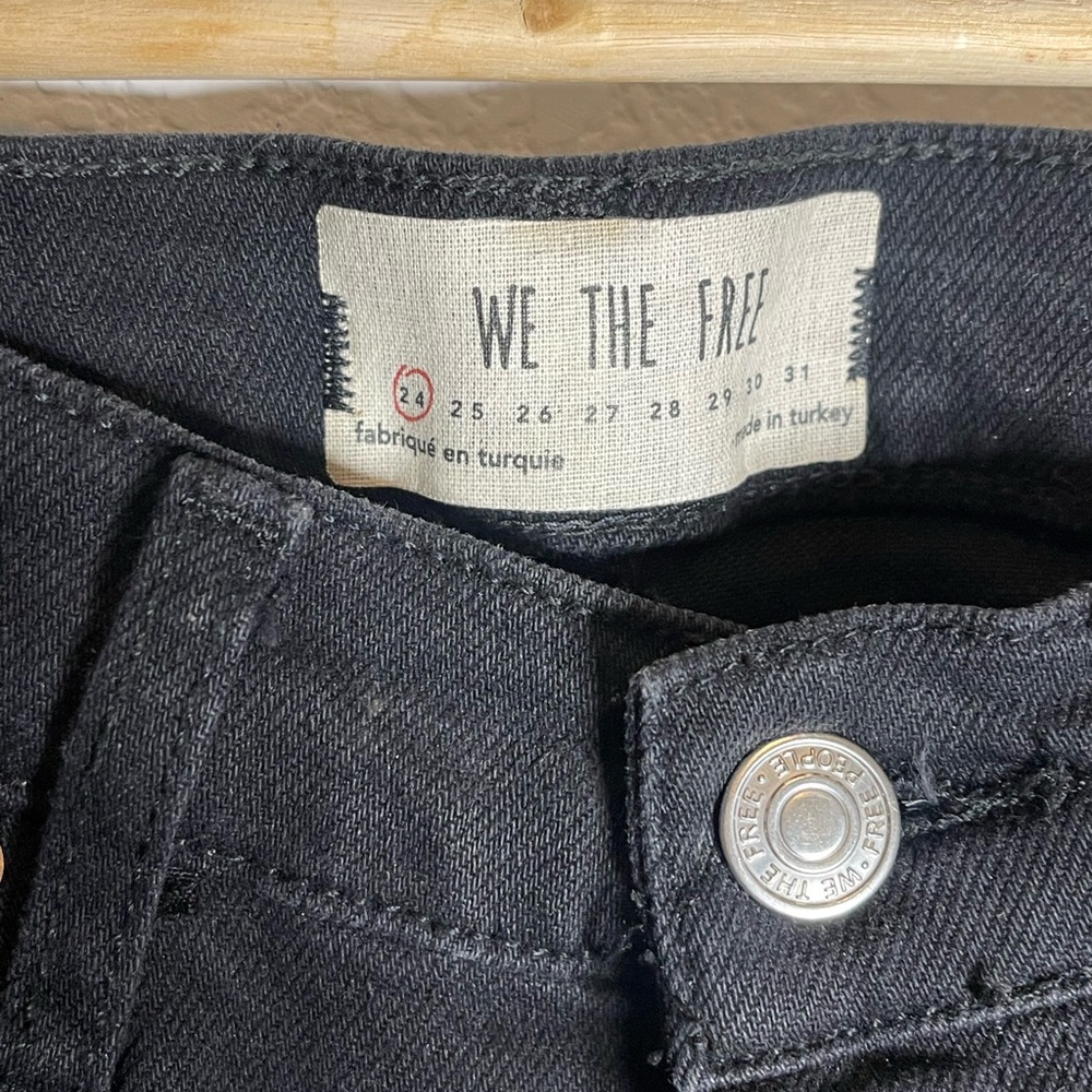 Free People Stella Skinny Jeans Black size 24 - Picture 3 of 5